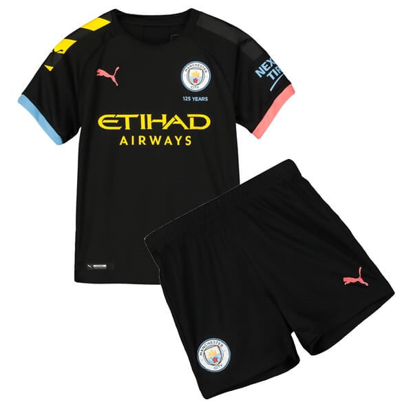 Camiseta Manchester City 2ª Kit Niño 2019 2020 Negro